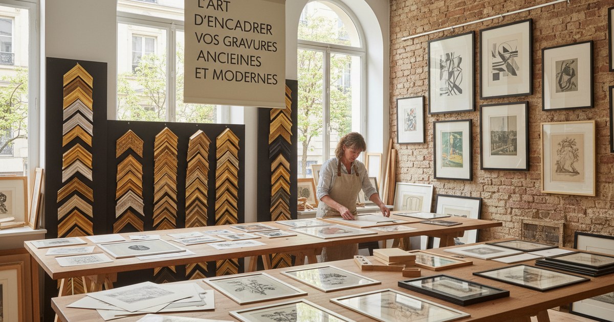 L&rsquo;art d&rsquo;encadrer vos gravures anciennes et modernes