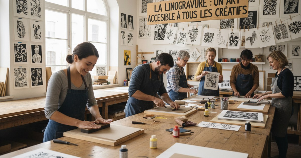 La linogravure : un art accessible à tous les créatifs