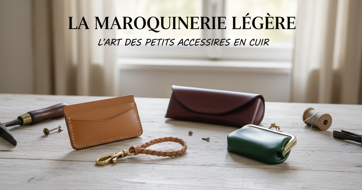 La maroquinerie légère : l’art des petits accessoires en cuir