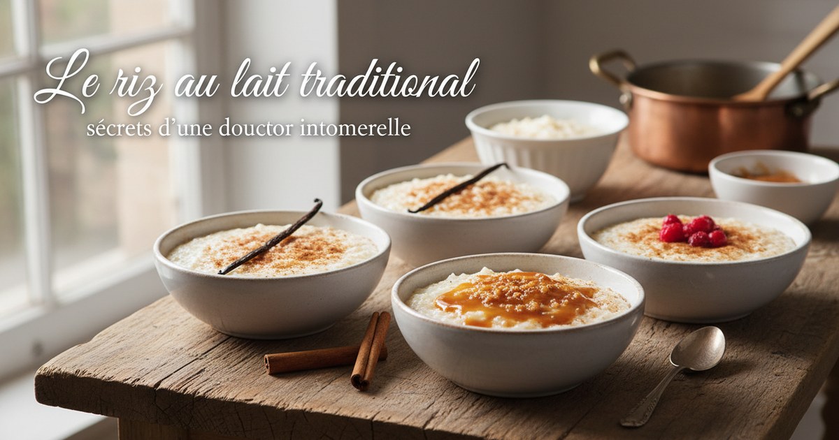 Le riz au lait traditionnel : secrets d&rsquo;une douceur intemporelle