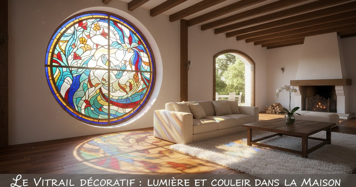 Le vitrail décoratif : lumière et couleur dans la maison